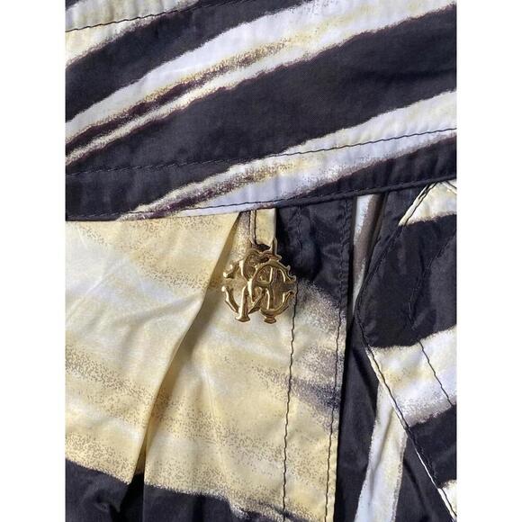 Roberto Cavalli Belted Trench Rain Coat Animal Print Size IT-38 US-2/4 Small - Picture 3 of 14